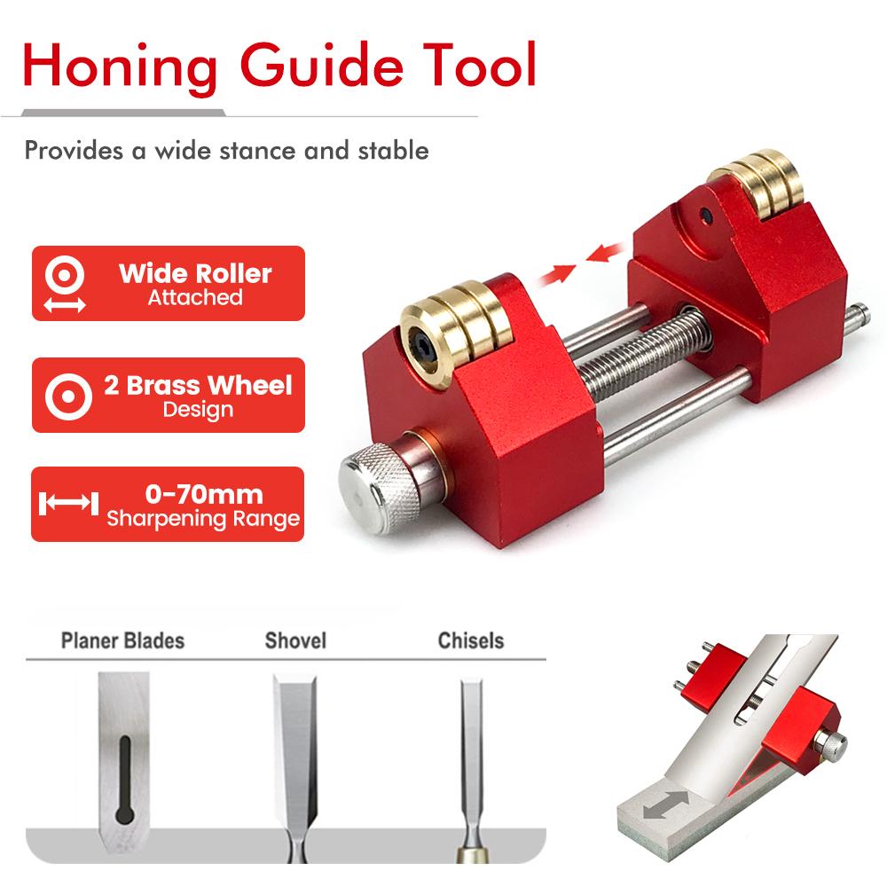 New Sharpening System Honing Guide Sharpening Holder Angle Fixture Gauge For Woodworking Chisel Sharpening Holder Guide Durable