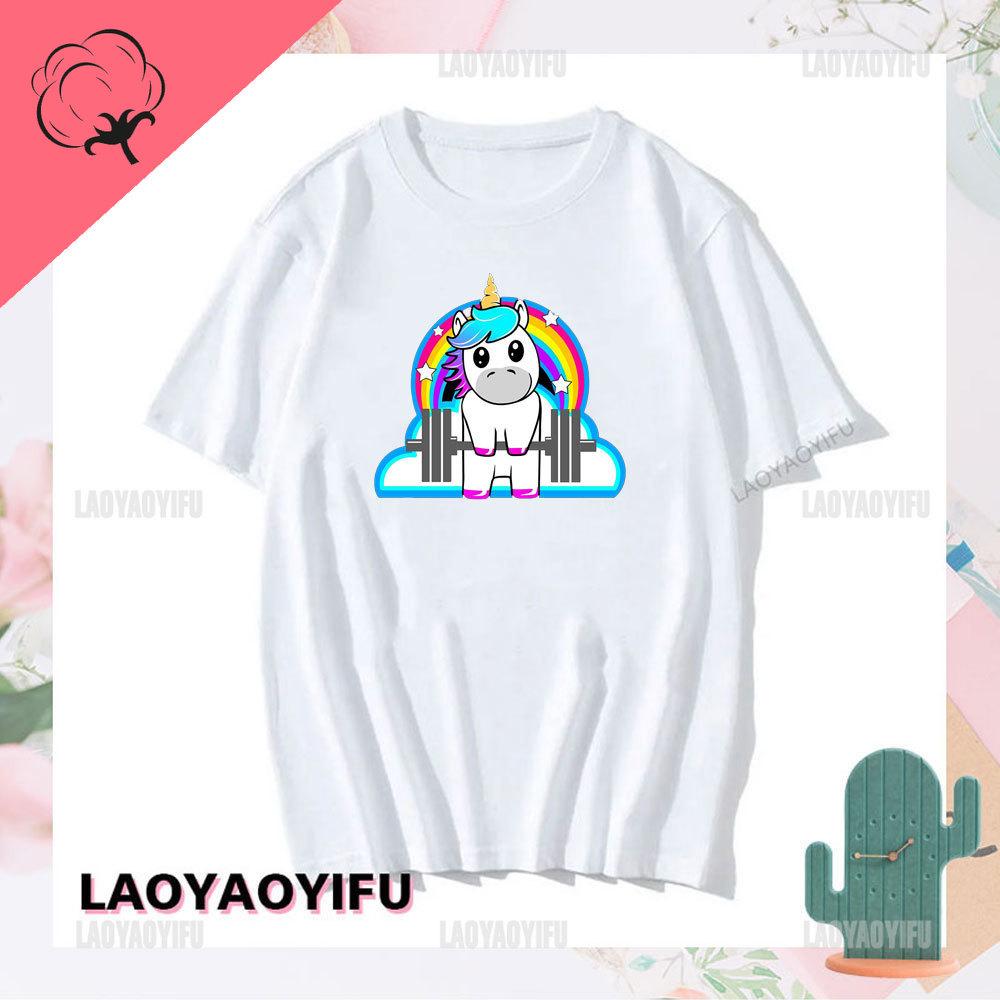 GYM Muscle Training Crossfit Rainbow Horse Tshirt Zombie Deadlift Weightlifting Halloween Fitnes Man Clothes Bodybuilding Tees