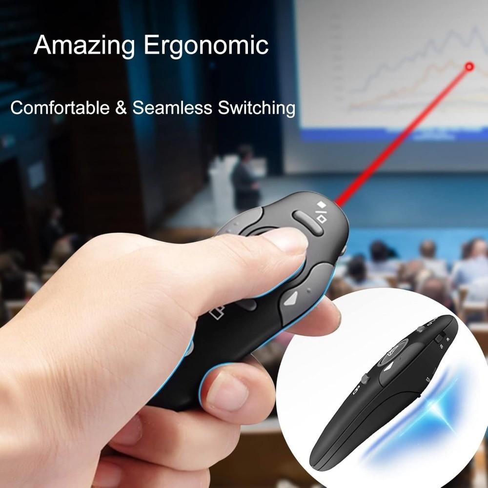 Télécommande infrarouge Présentateur sans fil 2,4 GHz Contrôle USB Powerpoint PPT Clicker Enseignant