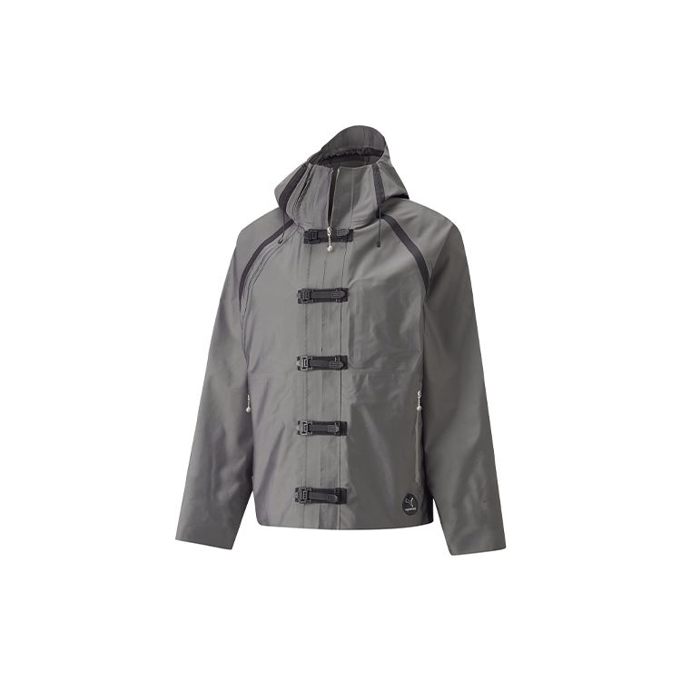 

PUMA x PRONOUNCE Men s Hooded Windbreaker Jacket Silver 534030-76 L