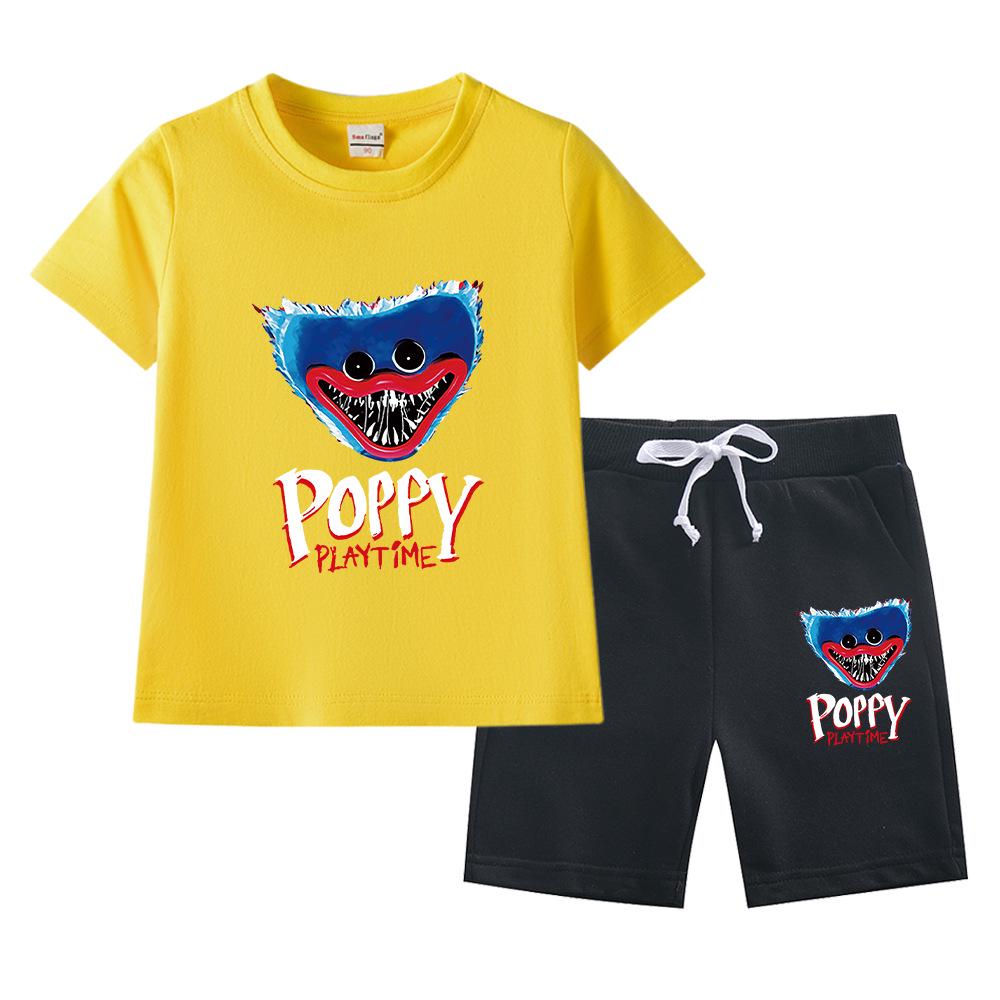 Bobo Boys Reiner Baumwoll Sommer 2023 Kinder Kurzarm und Shorts Set