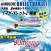 DUEL HARDCORE Popper Hardcore Bullet Bull 100mm 30g Blue Pink Candy For targeting bluefin shore and offshore (F) Weight - tuna, fishing, fishing.