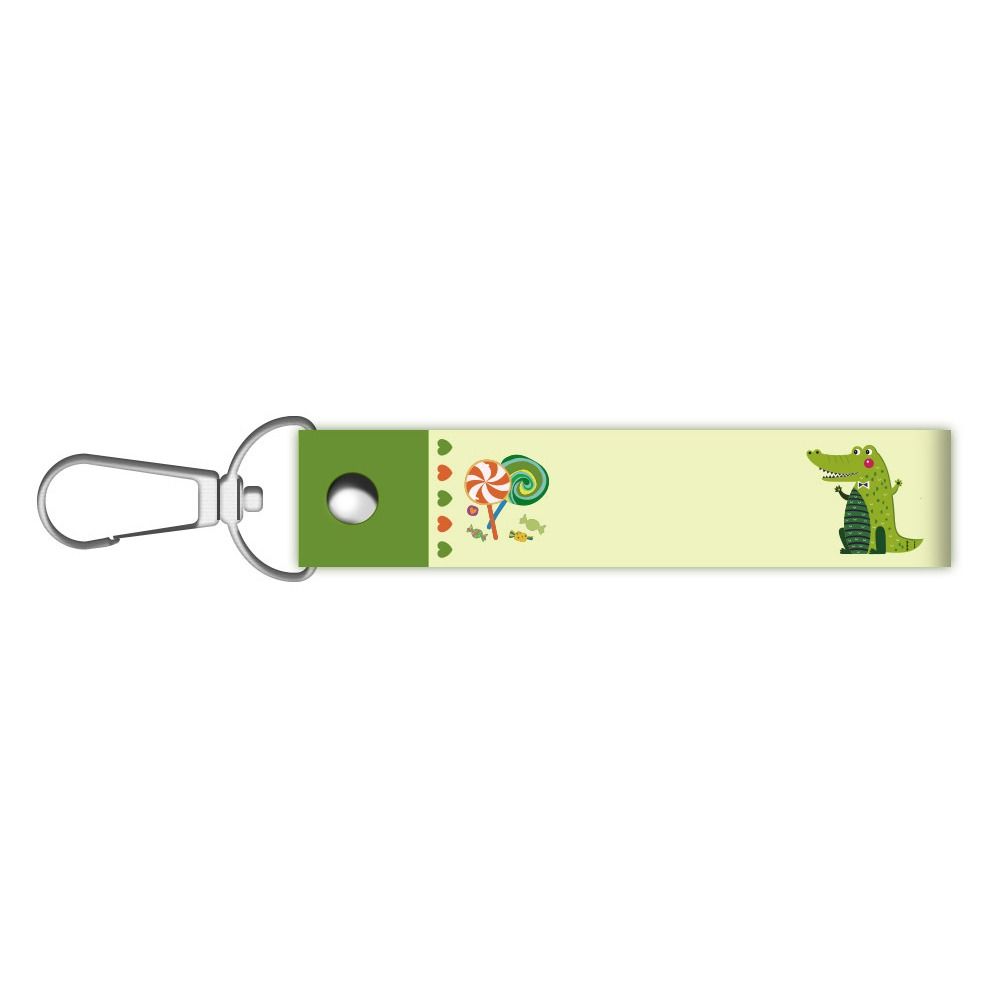 

Personalized Name Tag Cartoon Name Label Creative Name Badge Lanyard Kindergarten Children зелений