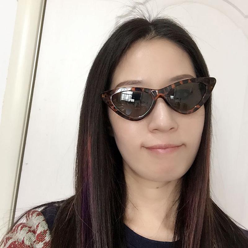 Women Vintage Cat Eye Triangle Sunglasses UV400 Retro Fashion Eyewear Glasses