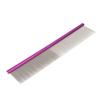 Pet Steel Comb 2 Different Densities Prevents Static Dog Grooming Comb with Rounded Ends for Long