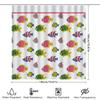Colorful Fishes Shower Curtain Pattern Printed Fabric Waterproof Bath Mat Decor Home Decoration Available In Various Sizes For K