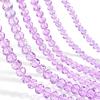 3/4/6/8/10mm Light Purple Faceted Crystal Beads Glass Loose Spacer Beads For Jewelry Making DIY Bracelets Necklace Accessories