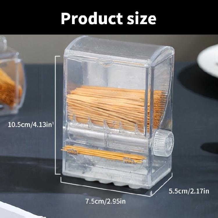 Plastic Tooth Pick Dispenser Vending Machines Shaped Automatic Toothpicks Box Household Use Toothpick Storage Container