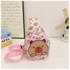 Capybara Printed Shoulder Crossbody Chest Bag Children Outdoor Wallet Leisure