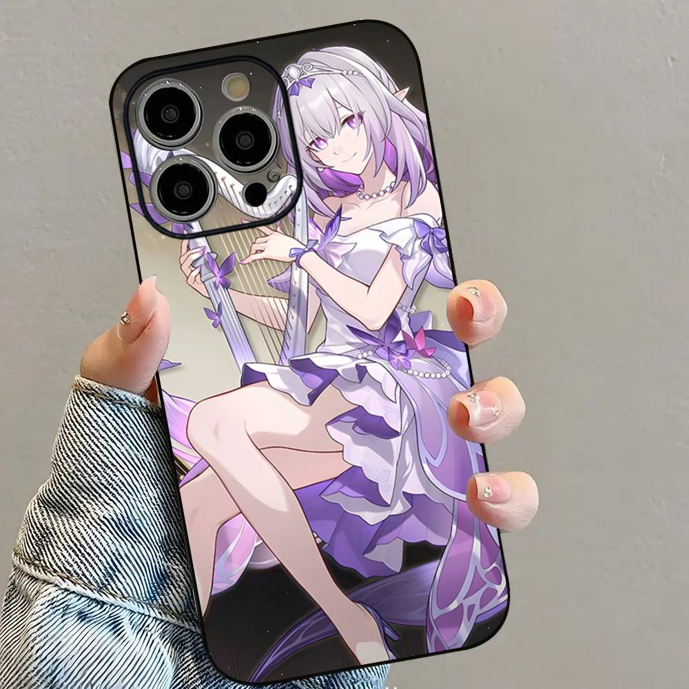 C-Castorice Cute Anime Girl Phone Case For iPhone 16 15 14 13 12 11 PRO MAX PLUS Mini TPU Soft To Skin-friendly Case