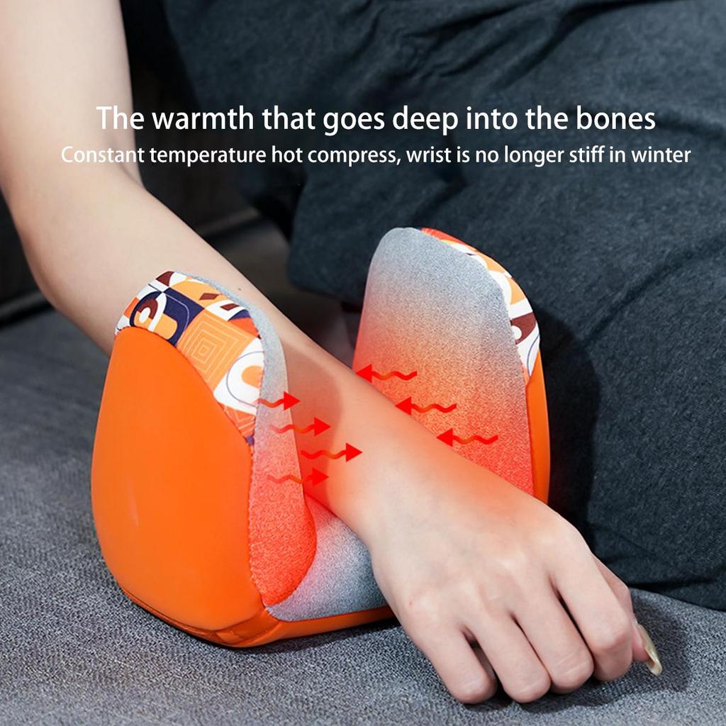 Beheiztes Handmassagegerät mit Luftkompression für Handgelenk- und Fingergelenke Smartes Handtherapiegerät mit Wärme und 3D-Kneten für steife