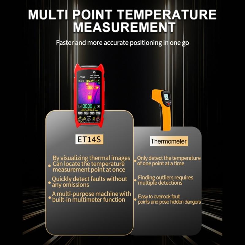 ET14S Thermal Imaging Device Multimeter 2 in 1 Thermal Imager 2.8inch Screenfor Accurate Measurements Home Appliance