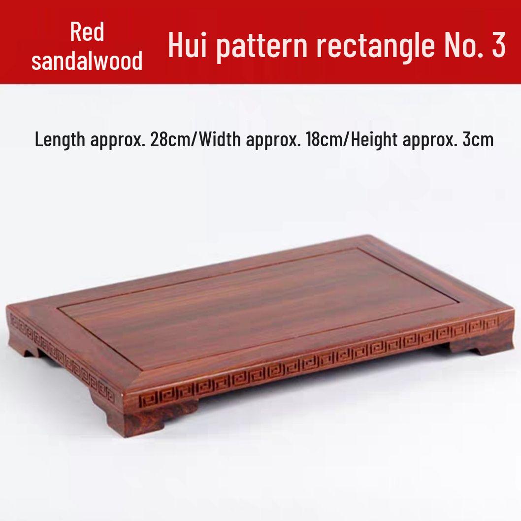 

Rosewood Buddha Statue with Acid Branch Base and Rectangular Wooden Vase Stand