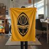 Shakhtar Donetsk FC Printed Flannel Blanket, soft throw for bedroom sofa, washable,soccer fan merchandise, great gift.