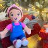 Plush Doll Soft Stuffed Cartoon Ms Rachel Speak Sing Plush Doll Singing Sensory Take-Along Pillow Toys Birthday Gift for Kids