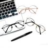 Photochromic  Anti Blue Light Glasses Fashion Circular Glasses Frame UV Protection Outdoor Beach Sunglasses For Men Women