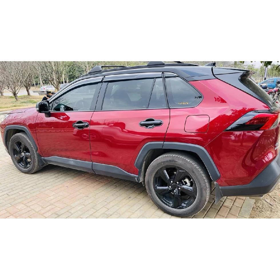 Gloss Black Car Styling Door Handle + Bowl Cover Trim Kits Exterior Accessories For Toyota RAV4 2019 2020 2021 2022 2023 2024