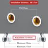 Wall-mounted Faucet Basin Faucet Hot&Cold Water Mixer Tap Single Handle Wash Chrome Finish Bathroom Mixer Taps
