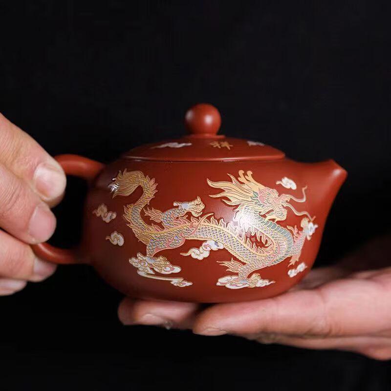 Charming Dragon Phoenix Color-Changing Teapot