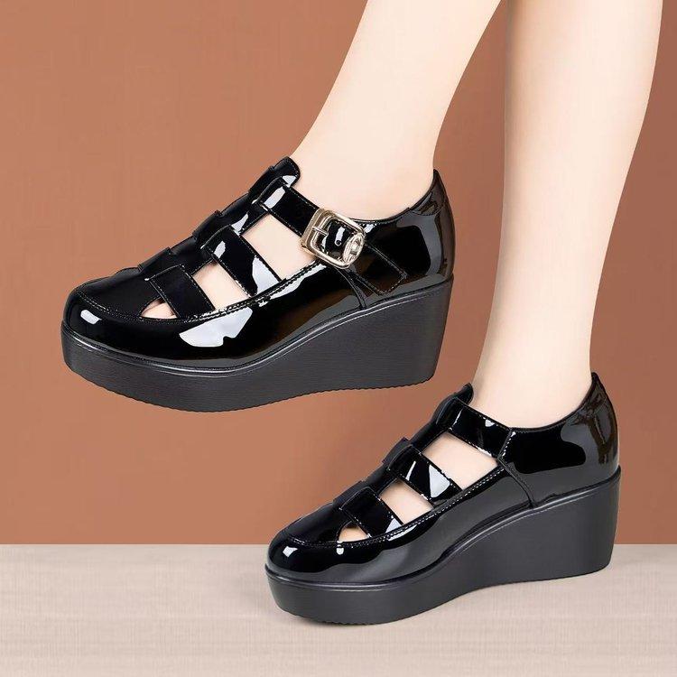 New Style Platform Sandals with Open Design, Breathable Thick-soled Women's Shoes Devotion