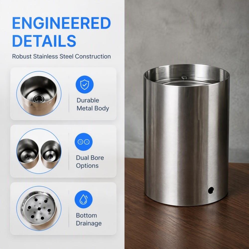Metal Construction Golf Hole Cup Bottom Drain Hole Golf Green Cup Golf Flagstick Cup Golf Course