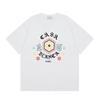 Grenzüberschreitend auf Lager exklusiv Casablanca Doppelgaze reine Baumwolle Unisex T-Shirt Hip-Hop lässig Kurzarm locker Rundhals