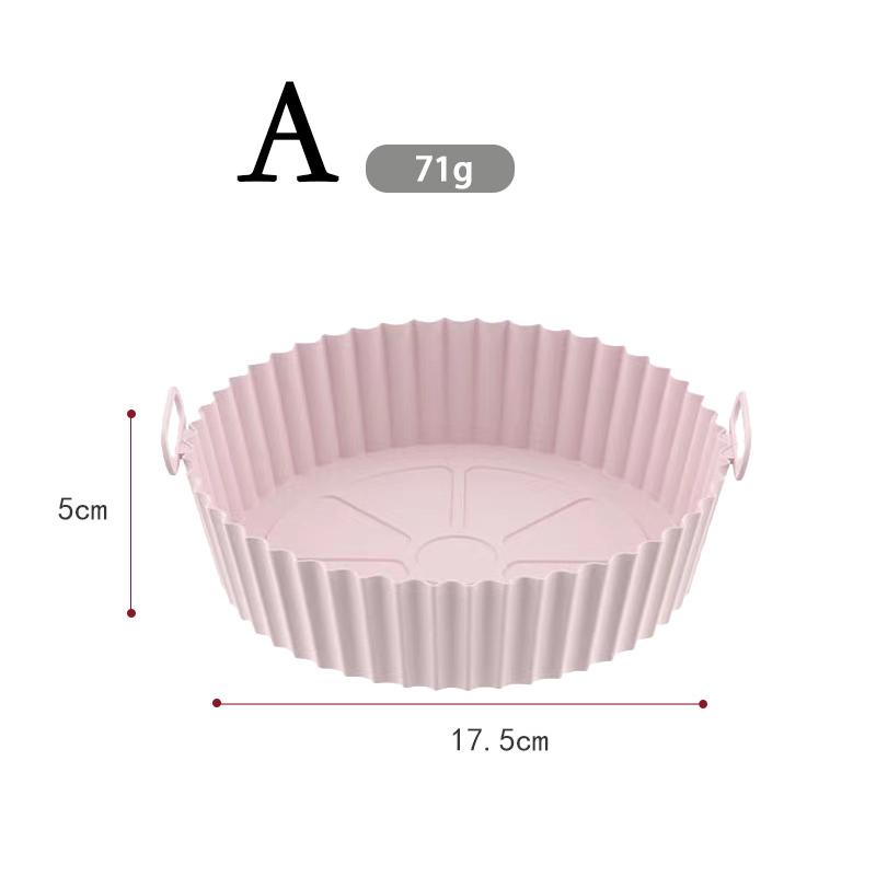 Silicone Air Fryers Oven Baking Tray Pizza Fried Chicken Airfryer Silicone Basket Reusable Airfryer Pan Liner Accessories