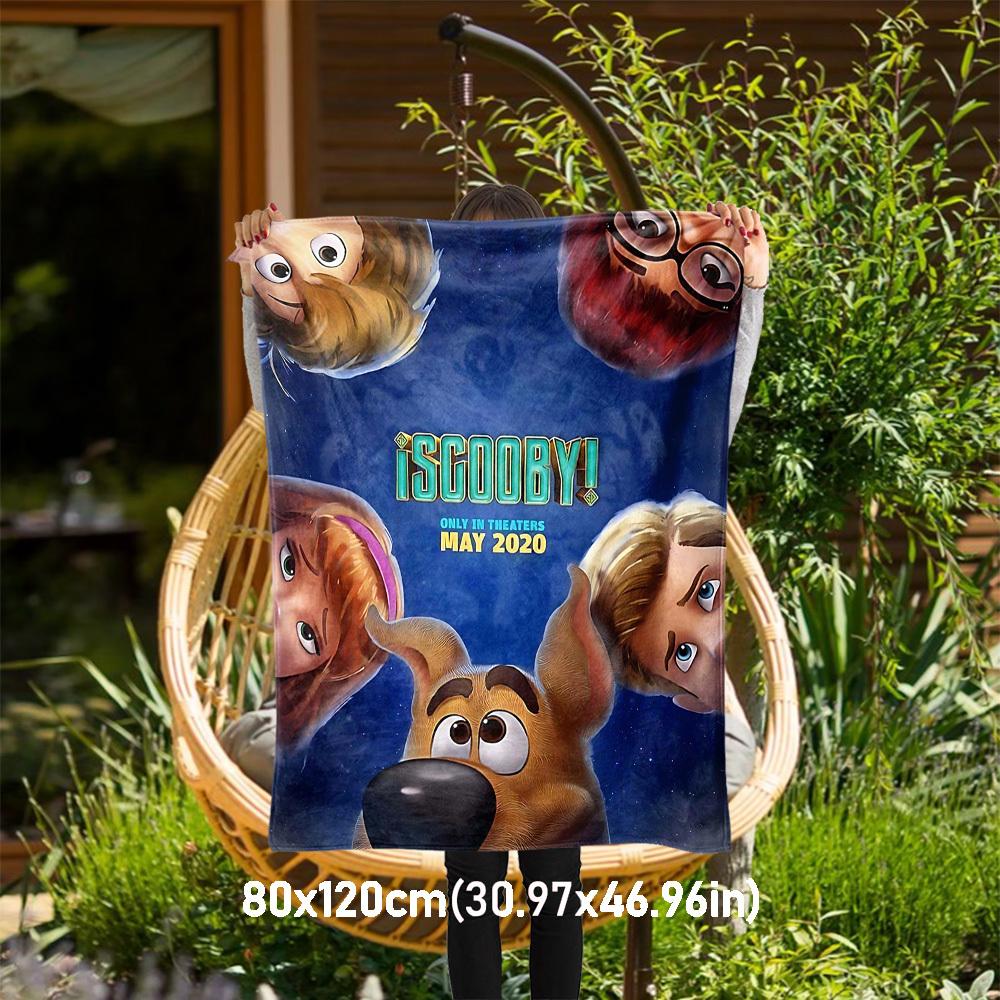 

1PC Scooby-Doo 2020 Outdoor Flannel Blanket Soft Plush Decor for Picnics, camping,Bedroom, Playroom, Office1185A 80x120cm(31x47inch)