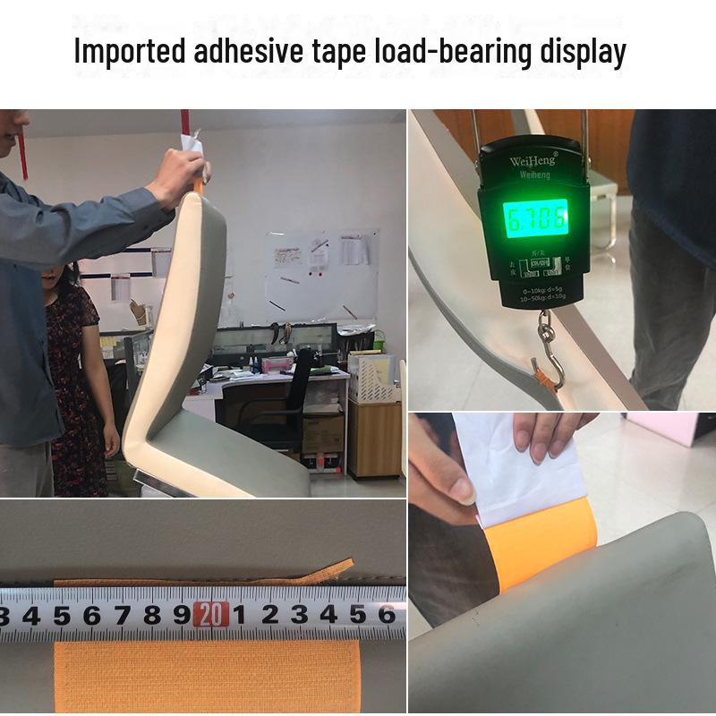 Yang Black & White Velcro, 7 Widths Available, Strong Adhesive, Tear & Temperature Resistant, No Marks.