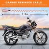 Motorcycle Alarm Disc Brake Lock, Motorcycle Locks Anti-Theft Security Wheel Disc Lock Waterproof 110DB Alarm Sound With 5Ft Reminder Cable Keys And