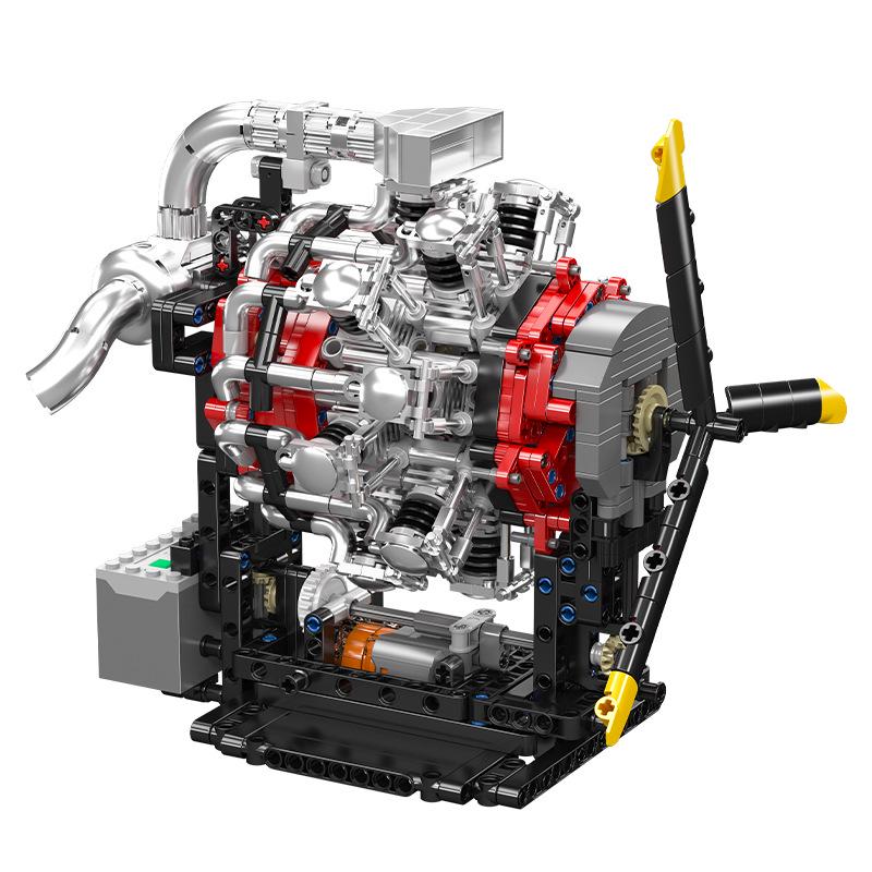 Yuxing King 10211 Игрушечная модель двигателя самолета в форме звезды - Образовательный конструктор Коллекционный