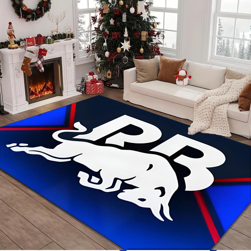 Racing Bulls Rug Area rug for Livingroom, Bedroom, Palyroom, Chair Rug, Office Rug, Floor mat, Large Size Fan Christmas Birthday gift