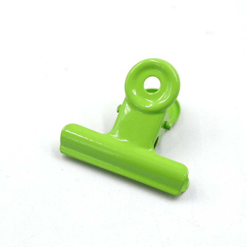 Apple Green Metal Folder Clip 22-90mm - Round Iron Diary & Ticket Holder