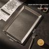 Ruhan Retro Distressed Stainless Steel Rectangular Serving Plate