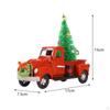 Christmas Truck Decor Metal Trucks Car Model and Xmas Tree Holidays Red Decoration for Friends
