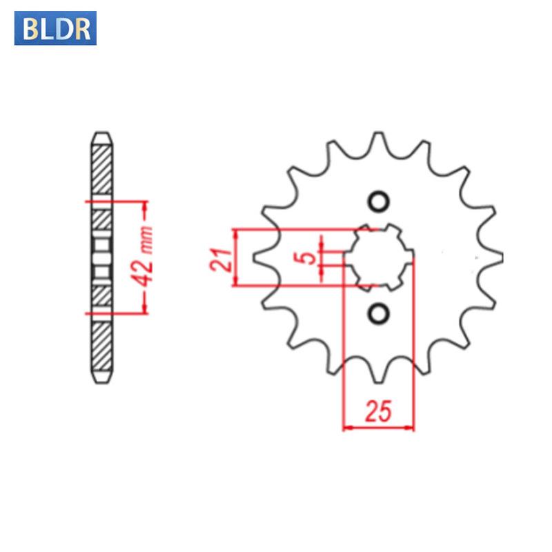 520-16T 520 16 Tooth 16T Front Sprocket Gear Wheel Cam for Yamaha ATV YFZ350 Banshee Ltd Edition Black YFZ350T YFZ350L YFZ 350