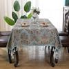 European Style Jacquard Table Cloth Thickened Rectangular Tablecloth Embroidered Tassels Dustproof Dining Table Cloth Cover