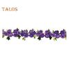 15 Yards Flower Lace Trim Ribbon Polyester Embroidered Lace Applique Strip Flower Lace Ribbon Sewing Fabric for DIY Crafts Wedding Decorations