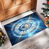 Manchester City Printed Flannel Area Rug Non Slip Soft Polyester Floor Carpet Indoor Decor Mat for Bedroom Living Room Sofa