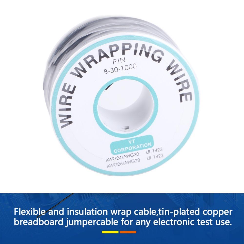 30AWG Cable Single Core Strand 0.25mm Tin Plated Copper Wire Wire Wrapping Wire  DIY PCB Soldering