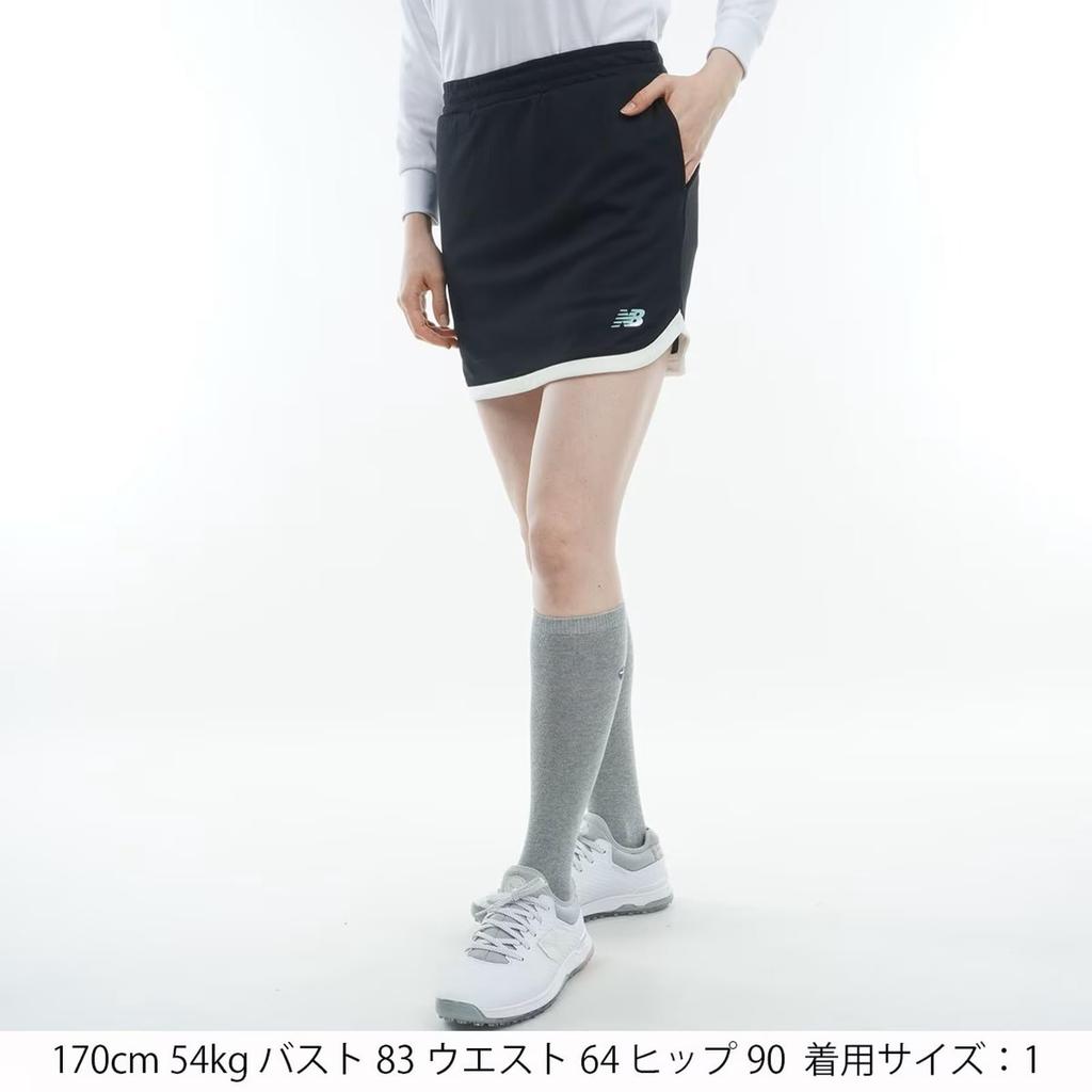 Golf Skirt 1 [New Balance] Women's (Stretch/UV Protection) / 012-3234508 010_Black [M]