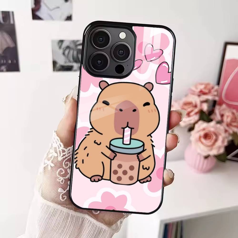 

Cute C-Capybara Phone Case For iPhone 17,16,15,14,13,12,Plus,Pro,Max For Magsafe Magnetic Wireless Charge iPhone13