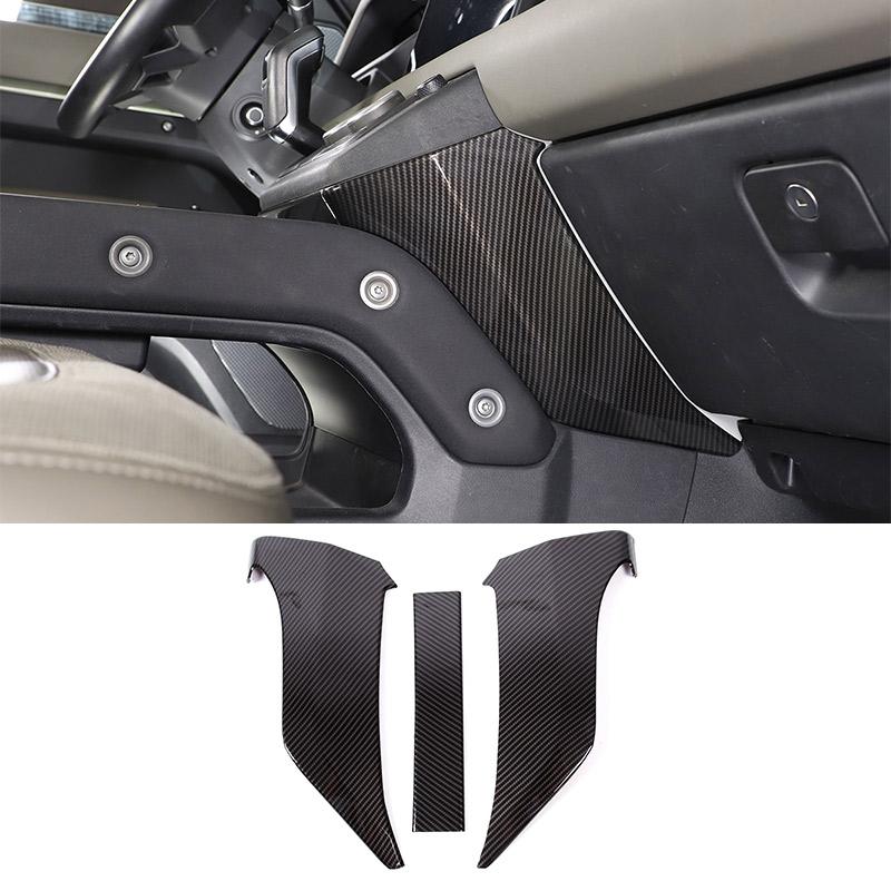 ABS Carbon Fiber For Land Rover Defender 110 2020-2026 Car Interior Modification Protection Cover Decorative Patch Accessories