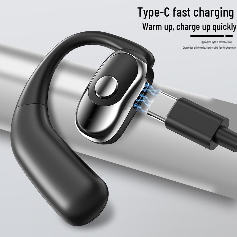 In-Ear Wireless Bluetooth Earhook Headphones with Long Battery Life for Business and Sports