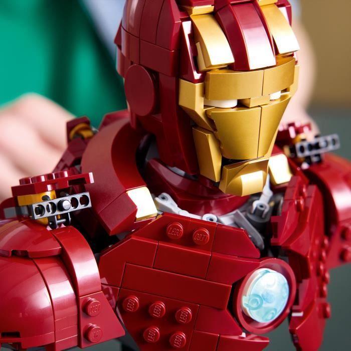 LEGO Marvel 76327 Buste d’Iron Man MK4 - Set De Construction Pour Adulte - Idée Cadeau