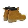 Nicholas Deakins Mens Ash Leather Padded Collar Ankle Boots