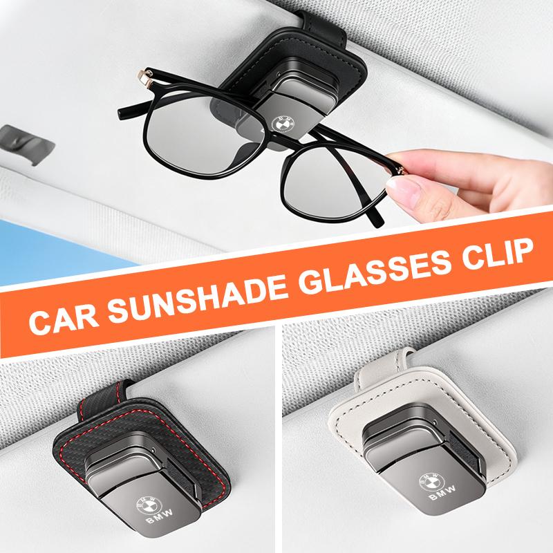 In-Car Eyeglasses Organizer Universal Sunglasses Holder Clip Multifunctional Auto Accessory For BMW M5 M4 M3 F20 F40 F22 F30 E90 JR9