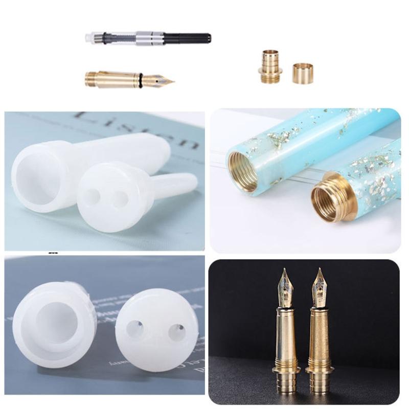 1 Set Ballpoint Epoxy Casting Mold Fountain Pen Epoxy Mold Silicone Pen Molds Resin Mold Pen Style Pen Casting Mold