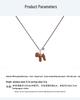 FWIS Love Heart Teddy Necklace & Dog Stud Earrings - Autumn/Winter Versatile Style Sweater Chain