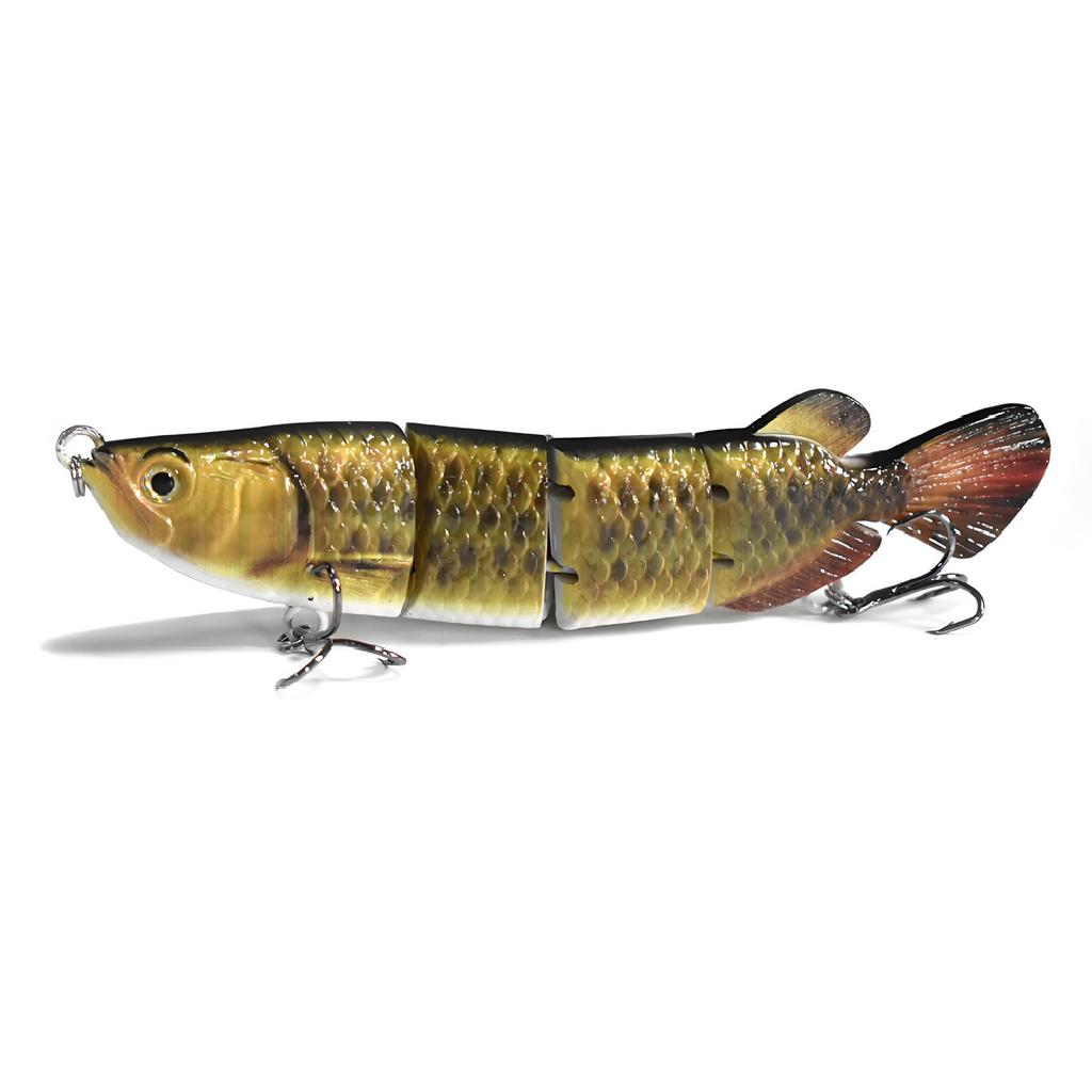 Golden Dragon Multi-jointed Sinking Fishing Lure, 4 Sections, 150mm/34.6g